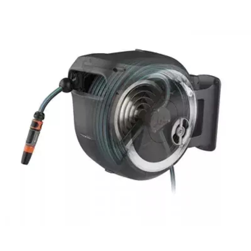 Avvolgitubo da parete Gardena RollUp Automatic nero grigio