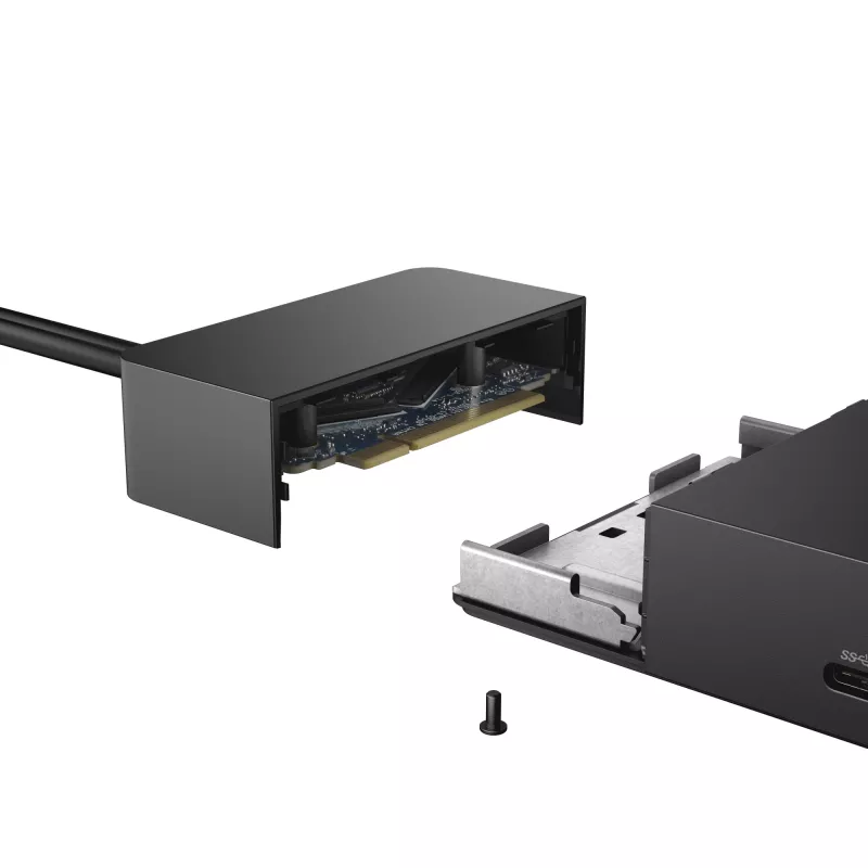 DELL WD19DC USB 3.2 Gen 1 (3.1 Gen 1) Type-C con filo nero