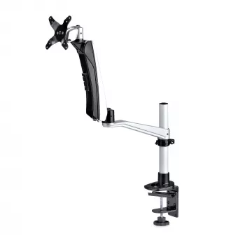 StarTech.com supporto da tavolo per monitor per schermi 27 pollici 16:9 o 30 pollici 21:9 ultrawide, VESA 75x75/100x100, regolazione braccio senza attrezzi, morsetto a C/passaggio da tavolo, braccio a molla