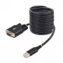 StarTech.com cavo adattatore USB a seriale null modem da 10ft (3m), viti/dadi DB9 sostituibili, COM retention, USB-A a RS232, FTDI, protezione ESD livello 4, Windows/macOS/ChromeOS/Linux - custodia robusta in TPE
