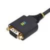 StarTech.com cavo adattatore USB a seriale null modem da 10ft (3m), viti/dadi DB9 sostituibili, COM retention, USB-A a RS232, FTDI, protezione ESD livello 4, Windows/macOS/ChromeOS/Linux - custodia robusta in TPE