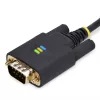 StarTech.com cavo adattatore USB a seriale null modem da 10ft (3m), viti/dadi DB9 sostituibili, COM retention, USB-A a RS232, FTDI, protezione ESD livello 4, Windows/macOS/ChromeOS/Linux - custodia robusta in TPE