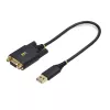 StarTech.com cavo adattatore USB a seriale null modem da 30cm, COM retention, FTDI, USB-A a DB9 RS232, dadi/viti DB9 sostituibili, Windows/macOS/Linux
