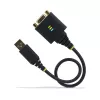 StarTech.com cavo adattatore USB a seriale null modem da 30cm, COM retention, FTDI, USB-A a DB9 RS232, dadi/viti DB9 sostituibili, Windows/macOS/Linux