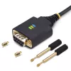StarTech.com cavo adattatore USB a seriale null modem da 30cm, COM retention, FTDI, USB-A a DB9 RS232, dadi/viti DB9 sostituibili, Windows/macOS/Linux