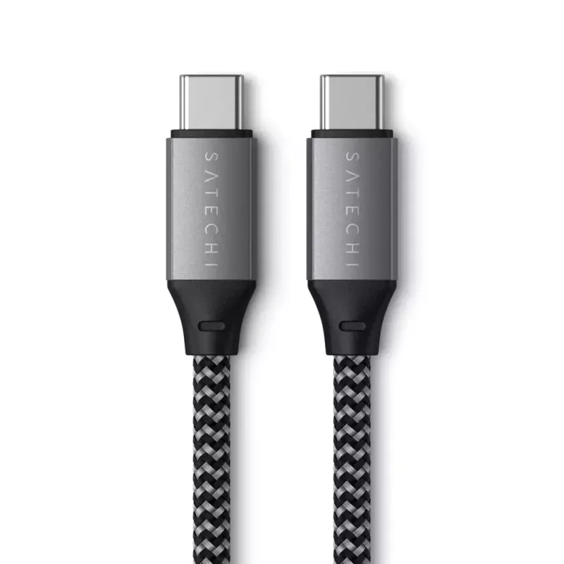 Cavo USB-C a USB-C Satechi ST-TCC2MM — 2 m, nero/grigio, 0,48 Gbit/s