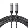 Cavo USB-C a USB-C Satechi ST-TCC2MM — 2 m, nero/grigio, 0,48 Gbit/s