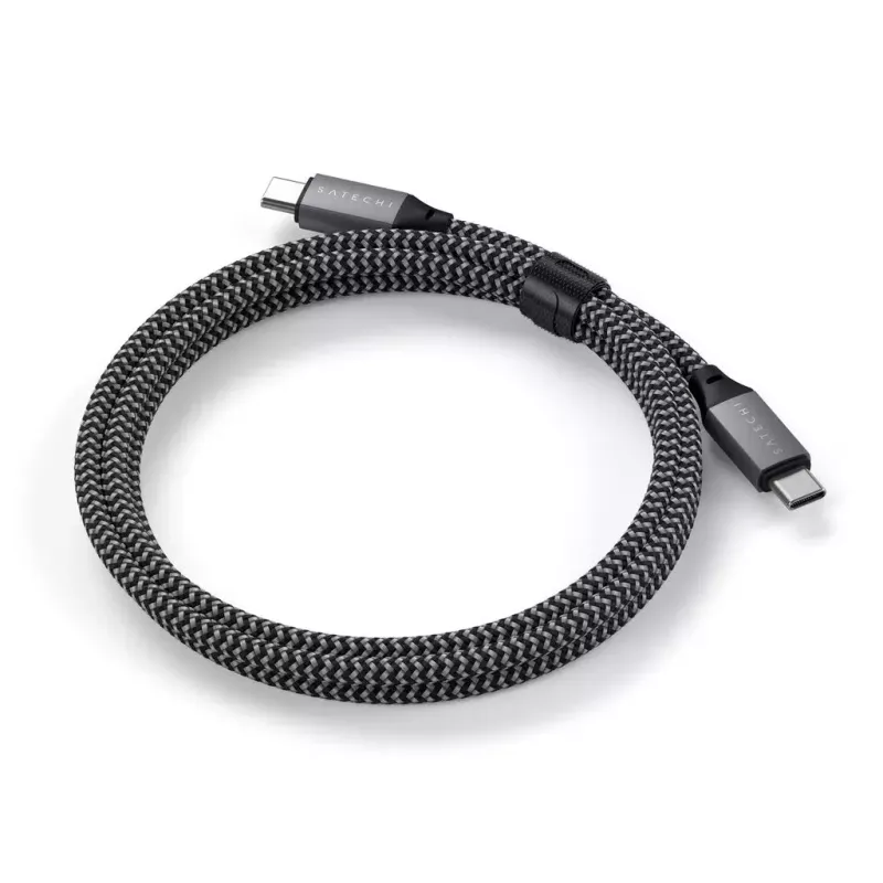 Cavo USB-C a USB-C Satechi ST-TCC2MM — 2 m, nero/grigio, 0,48 Gbit/s