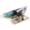 StarTech.com scheda seriale PCI Express a 2 porte, scheda seriale PCIe dual port su RS232 (DB9), UART 16C1050, staffe standard o low-profile, conservazione COM, per Windows e Linux