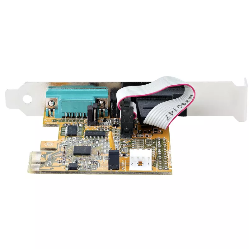 StarTech.com scheda seriale PCI Express a 2 porte, scheda seriale PCIe dual port su RS232 (DB9), UART 16C1050, staffe standard o low-profile, conservazione COM, per Windows e Linux