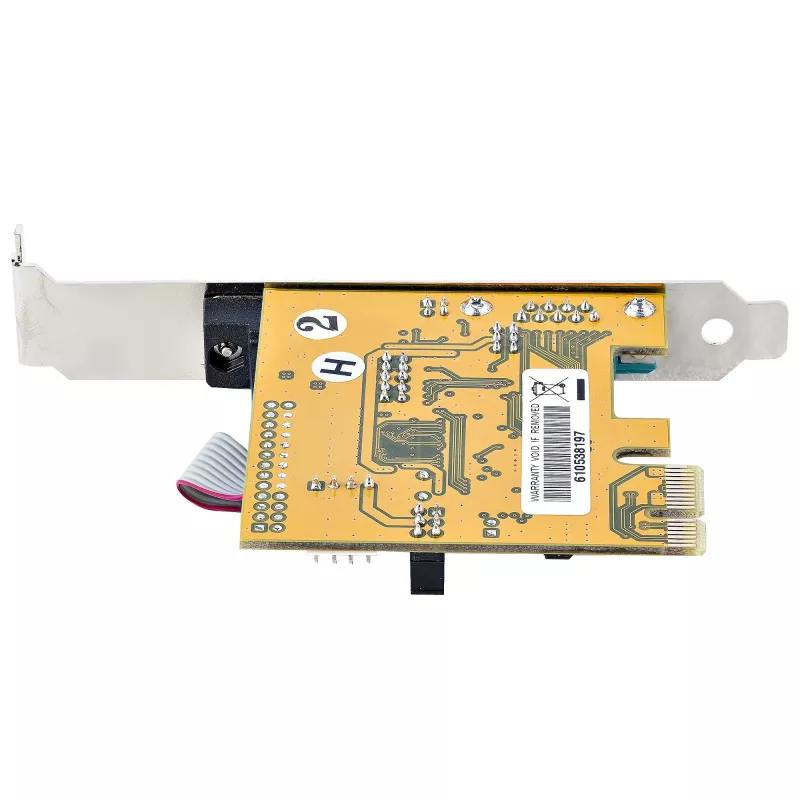 StarTech.com scheda seriale PCI Express a 2 porte, scheda seriale PCIe dual port su RS232 (DB9), UART 16C1050, staffe standard o low-profile, conservazione COM, per Windows e Linux