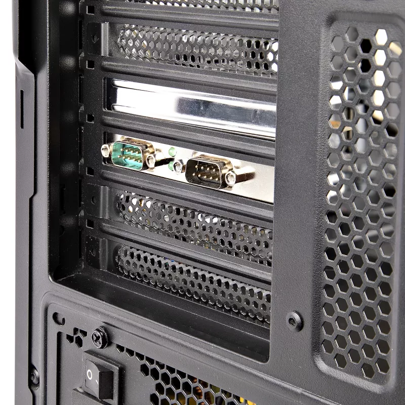 StarTech.com scheda seriale PCI Express a 2 porte, scheda seriale PCIe dual port su RS232 (DB9), UART 16C1050, staffe standard o low-profile, conservazione COM, per Windows e Linux