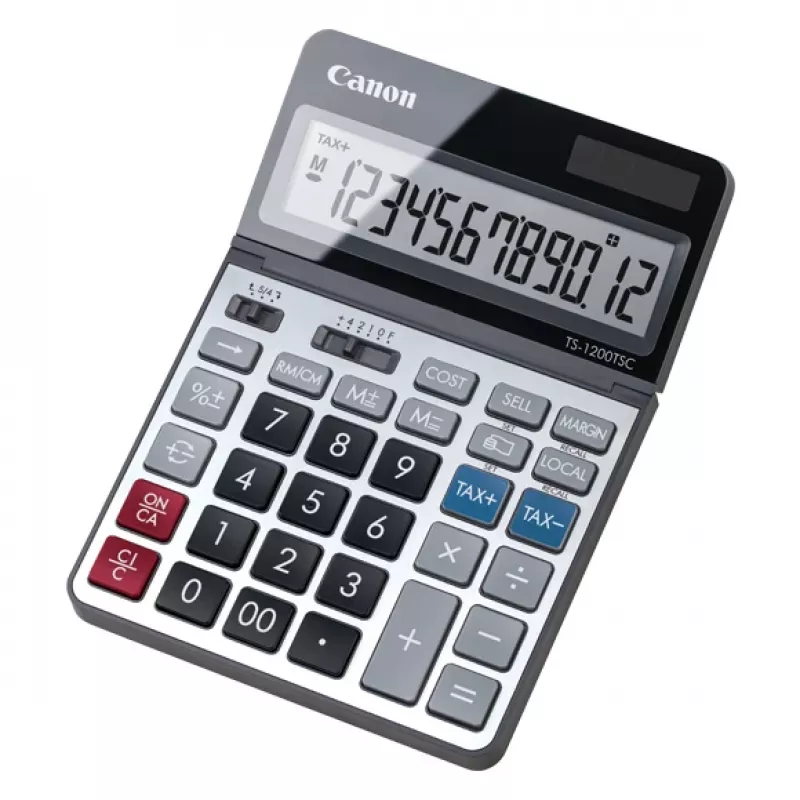 Calcolatrice da tavolo Canon TS-1200TSC Desktop Basic metallizzato