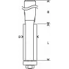 Bosch 2 608 628 346 fresa per laminato a filo 1 pezzo