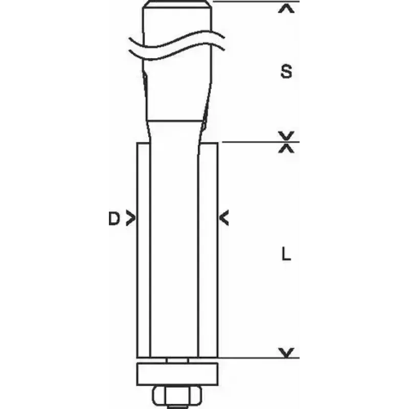 Bosch 2 608 628 346 fresa per laminato a filo 1 pezzo