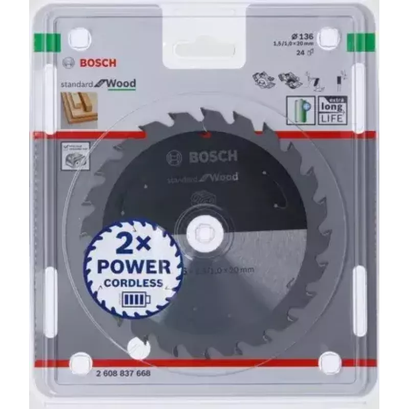 Bosch 2608837668 lama circolare, 136 mm