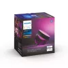 Philips Hue White and Colour Ambiance Iris lampada da tavolo smart, Bluetooth/Zigbee, 570 lm, 8,1 W, alluminio, nera