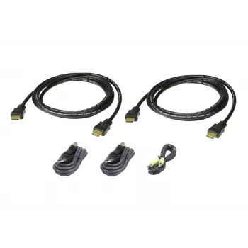 ATEN KVM sicuro HDMI Dual Display; 1,8M USB HDMI Dual Display