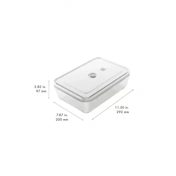 Contenitore universale per alimenti in vetro ZWILLING FRESH & SAVE rettangolare 2,85 L, adatto al microonde, coperchio rimovibile