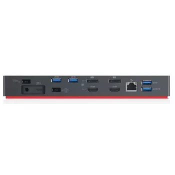 Lenovo 40AN0135EU docking station/port replicator per laptop con filo Thunderbolt 3 nero, rosso