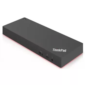 Lenovo 40AN0135EU docking station/port replicator per laptop con filo Thunderbolt 3 nero, rosso