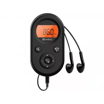 Sandberg Pocket Radio FM+AM ricaricabile, portatile, AM, FM, 76 - 108 MHz, 522-1710KHz (9KHz) / 520-170KHz (10KHz), ambra, 3,5 mm