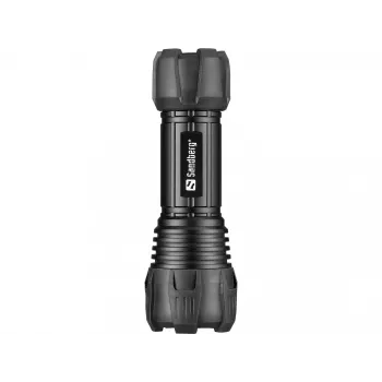 Sandberg Survivor Torch per batteria AAA, torcia da borsa, nero, alluminio, LED, 3 W, 150 lm