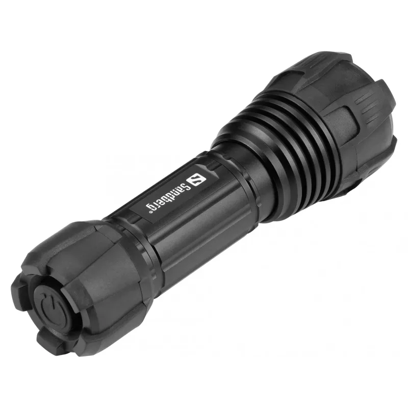 Sandberg Survivor Torch per batteria AAA, torcia da borsa, nero, alluminio, LED, 3 W, 150 lm