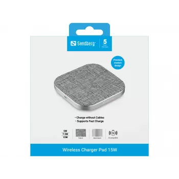 Caricatore wireless Sandberg Pad 15W