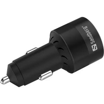 Caricabatterie da auto Sandberg 3in1 130W USB-C PD caricatore rapido universale