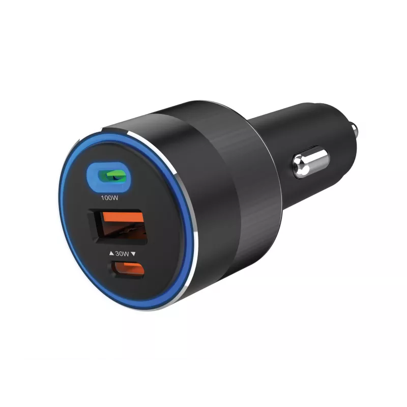 Caricabatterie da auto Sandberg 3in1 130W USB-C PD caricatore rapido universale