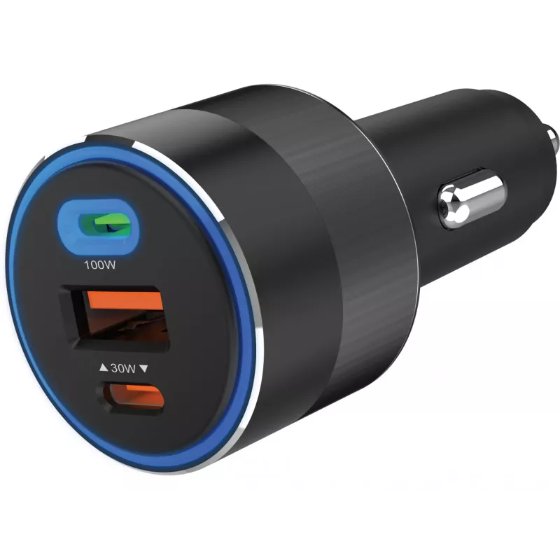 Caricabatterie da auto Sandberg 3in1 130W USB-C PD caricatore rapido universale