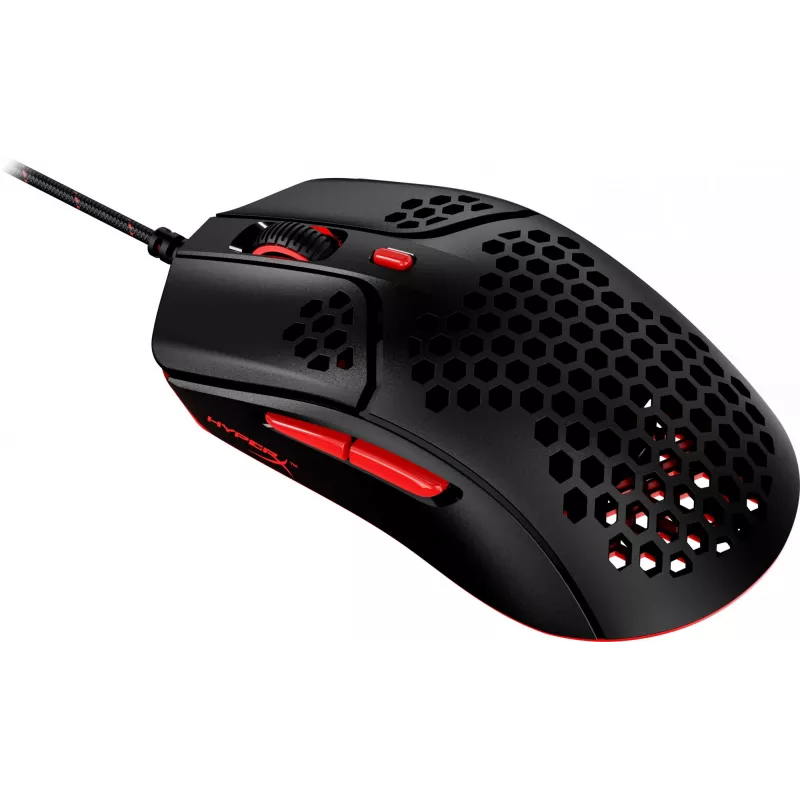 HyperX Pulsefire Haste - mouse gaming (nero-rosso)