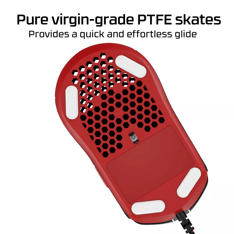 HyperX Pulsefire Haste - mouse gaming (nero-rosso)