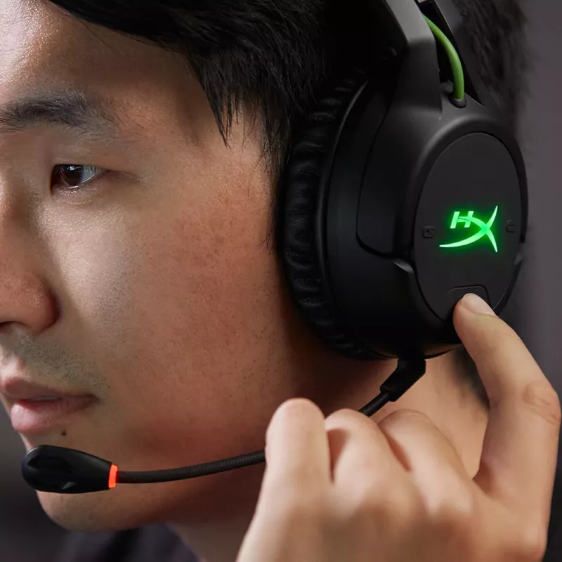 HyperX CloudX Flight – cuffie gaming wireless (nero-verde) – Xbox