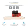 StarTech.com scheda SATA PCIe - scheda di espansione PCIe SATA 4 porte - 6 Gbit/s - staffa low profile - connettori SATA impilati - ASM1164 non-RAID - convertitore PCI Express a SATA