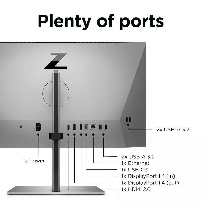 Monitor HP Z24m G3 23,8 pollici Quad HD 2560 x 1440