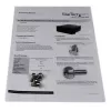 StarTech.com cassetto portaoggetti 4U nero in acciaio per rack e armadi 19in