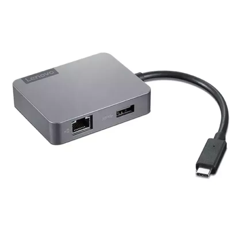Dock/replicatore di porte per laptop Lenovo 4X91A30366 con filo USB 2.0 Type-C grigio