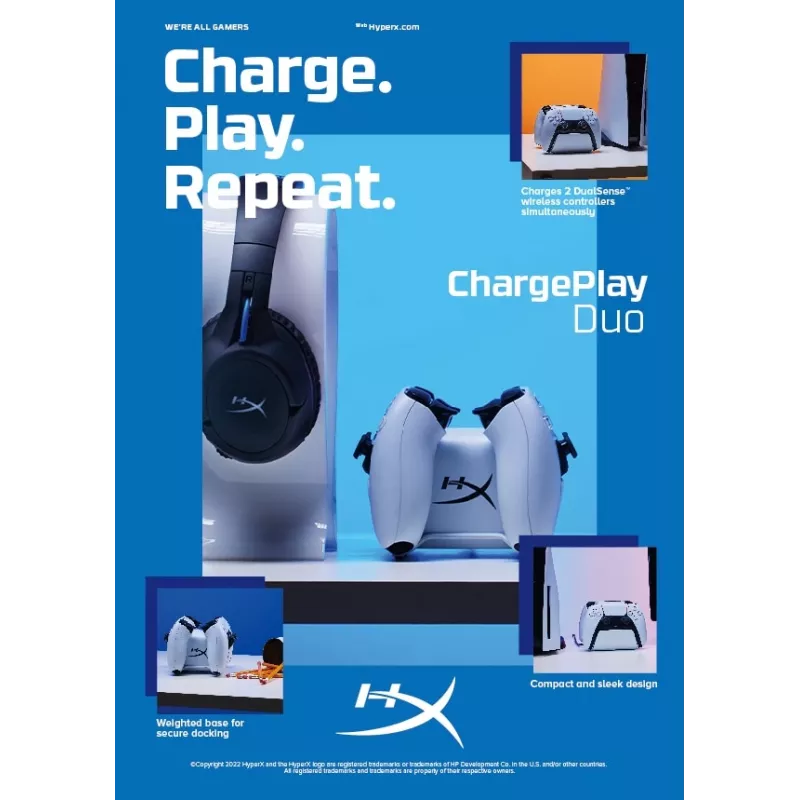 HyperX ChargePlay Duo - stazione di ricarica controller per PS5
