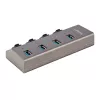 Hub USB-C self-powered 4 porte StarTech.com con interruttori on/off individuali, hub di espansione USB 3.0 5Gbps con alimentatore, hub USB-C a USB-A per desktop/laptop, hub USB Type-C con BC 1.2