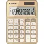 Calcolatrice da tavolo Canon KS-125KB con display 12 cifre, funzioni fiscali, batteria/solare, oro