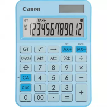 Calcolatrice basic Canon LS-125KB 12 cifre blu calcolo fiscale
