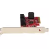 StarTech.com scheda SATA PCIe – scheda di espansione PCIe SATA a 6 porte – 6 Gbit/s – Low/Full Profile – connettori SATA impilati – ASM1166 Non-RAID – convertitore PCI Express a SATA