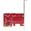 StarTech.com scheda SATA PCIe – scheda di espansione PCIe SATA a 6 porte – 6 Gbit/s – Low/Full Profile – connettori SATA impilati – ASM1166 Non-RAID – convertitore PCI Express a SATA