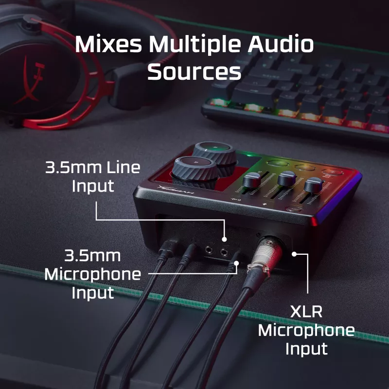 Mixer audio HP HyperX 73C12AA 20 - 20000 Hz 32 - 600 Ω