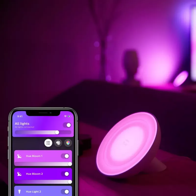 Lampada da tavolo smart Philips Hue White and Colour Ambience Bloom