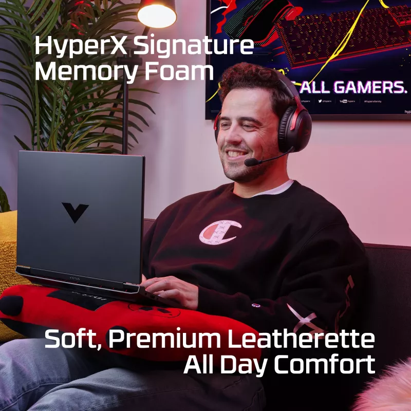 HyperX Cloud III Wireless - cuffie gaming, nero; rosso, Cina, over-ear, chiuse, attive, 155 mm