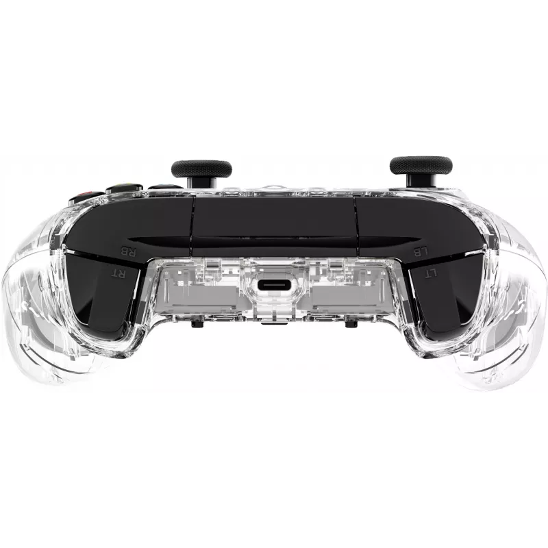 HyperX Clutch Gladiate – controller gaming RGB con filo – Xbox, gamepad, Xbox One, Xbox Series X, con filo, USB, USB Type-A, USB Type-C, trasparente