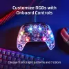 HyperX Clutch Gladiate – controller gaming RGB con filo – Xbox, gamepad, Xbox One, Xbox Series X, con filo, USB, USB Type-A, USB Type-C, trasparente